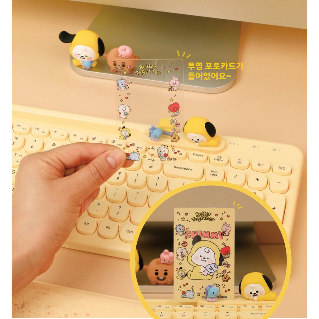 Bàn phím không dây BT21 Baby Multi Pairing Keyboard kết nối Bluetooth và USB phiên bản 2021