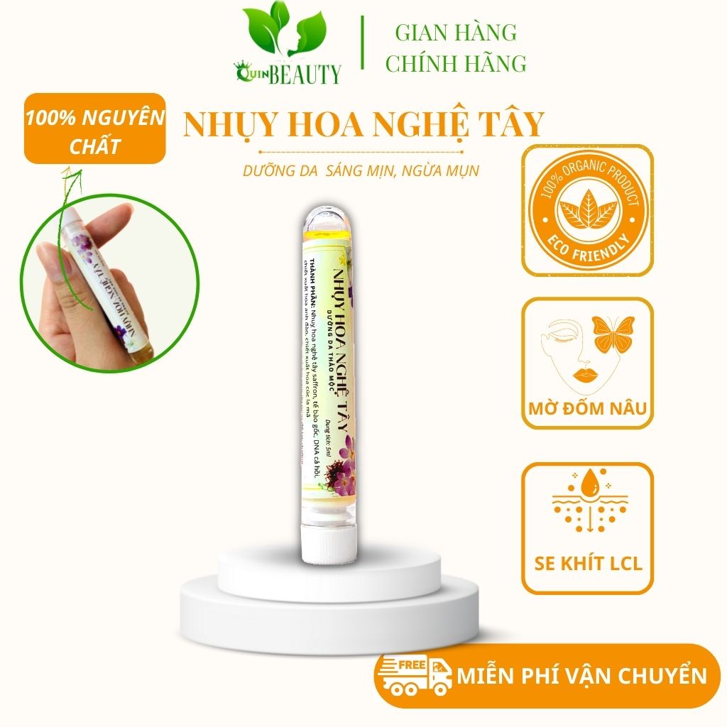 Nhụy Hoa Nghệ Tây Saffron Dưỡng Da Giảm Thâm 5ml