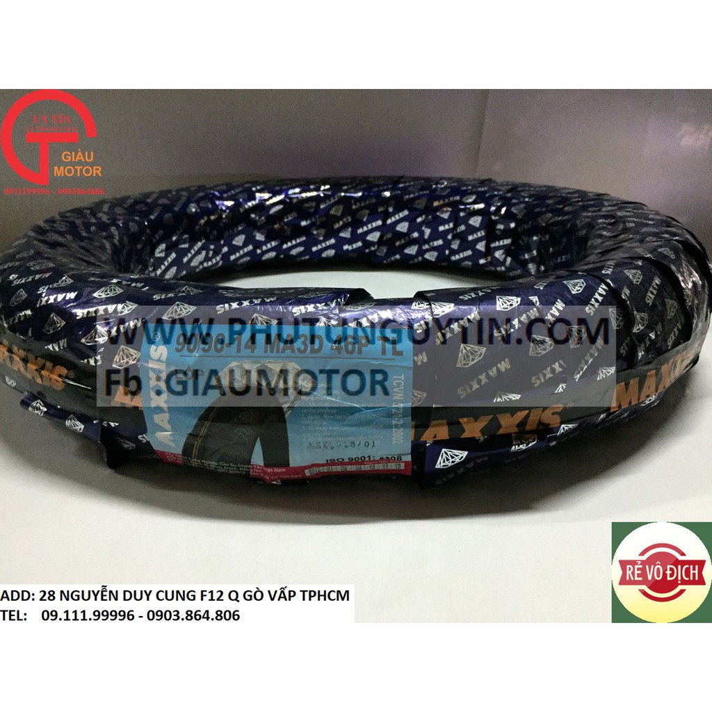 VỎ MAXXIS 90.90.14 DÙNG CHO XE MÁY