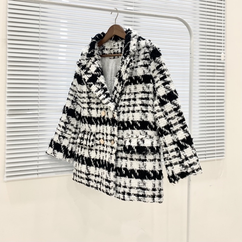 Áo khoác blazer nỉ dạ ziczac-2013