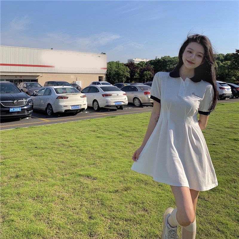 Váy Polo Thun Cosmos Thể Thao L.Y Store Nữ[FREESHIP🌸Đầm mini đuôi cá dáng ngắn body eo tennis năng động cá tính Ulzzang🌸