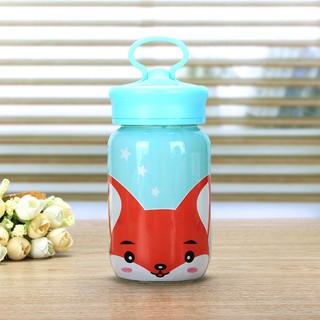 Bình Thủy Tinh IN HÌNH THỎ MS13 350ml