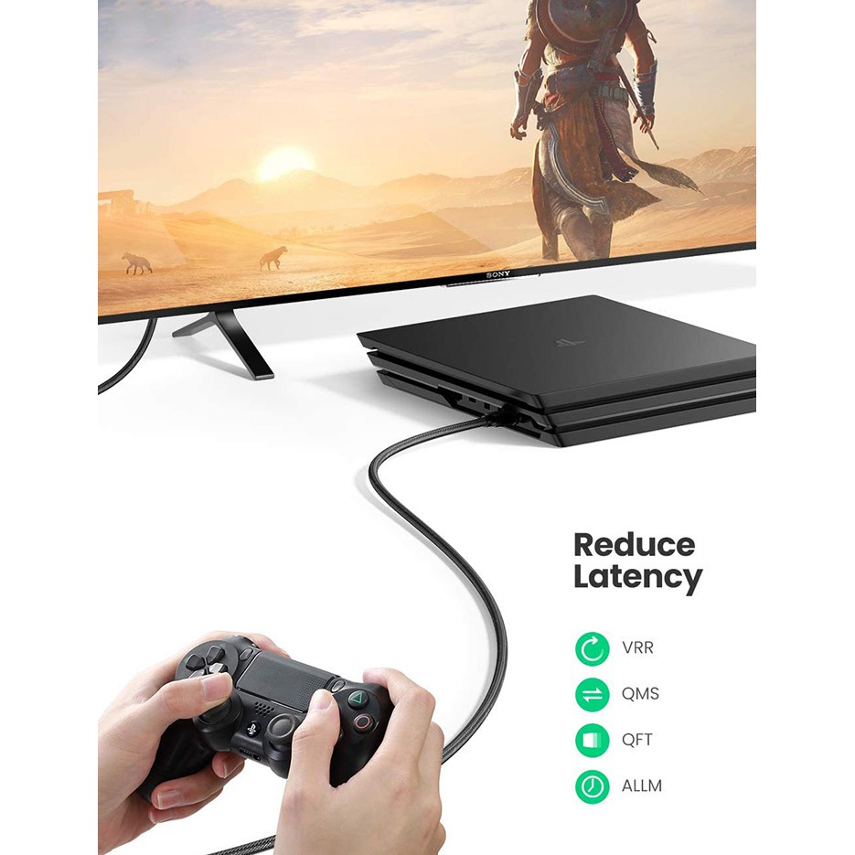 Cáp HDMI 2.1 dài 1.5M Ultra HD 8K @ 60Hz Ugreen 80402 Cao Cấp