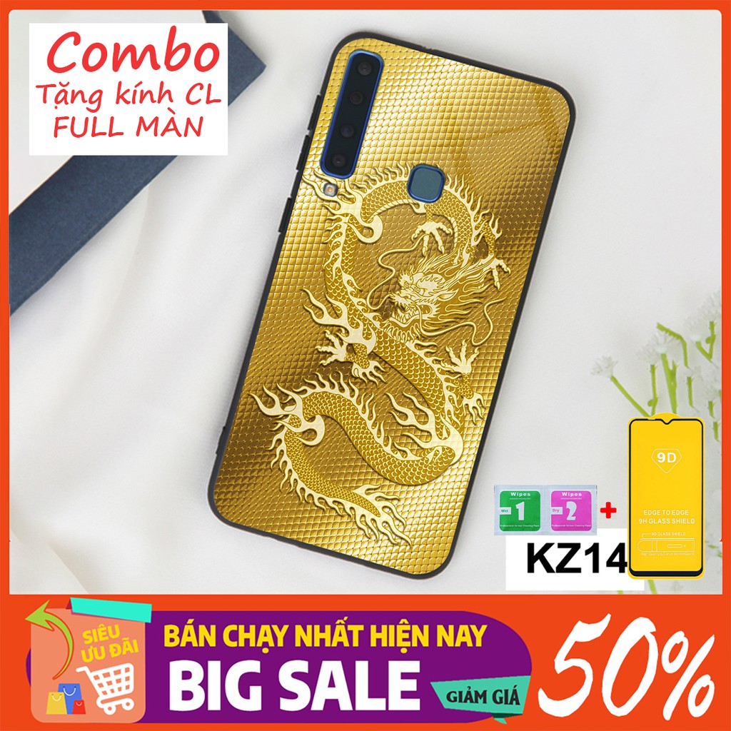 SIÊU HOT COMBO Ốp lưng Samsung A7 2018 - A9 2018 (Combo 1 ốp kính 3D siêu sang và 1 kính cường lực FULL màn hình)