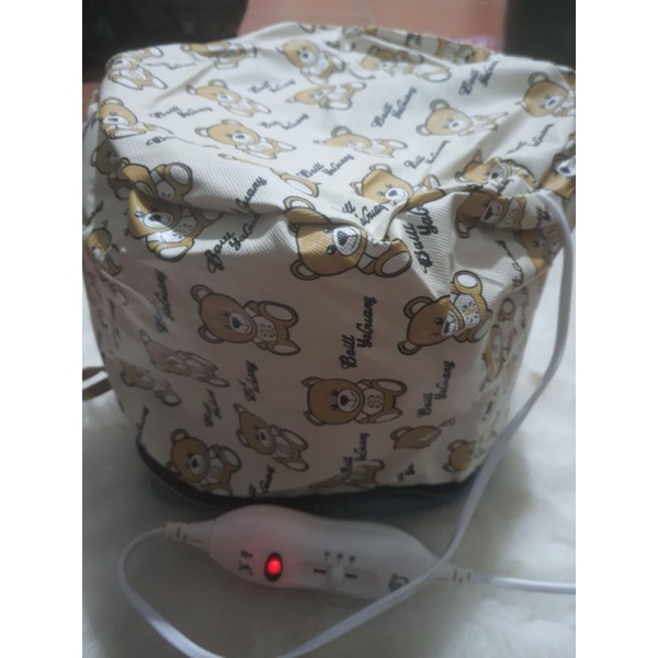 em sẵn mũ kích nhiệt 3 lớp cho salon làm tóc.mũ 3 lớp tháo giặt thoải mái. hấp dầu hoặc kích nhiệt khi uốn lạnh