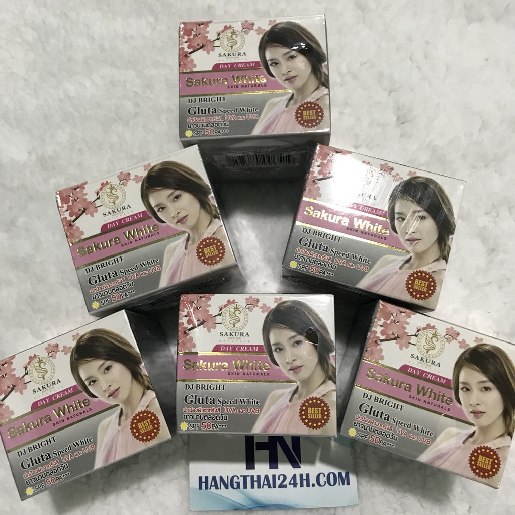 KEM DƯỠNG TRẮNG DA CAO CẤP SAKURA WHITE - GLUTA SPAEED WHITE - DAY CREAM