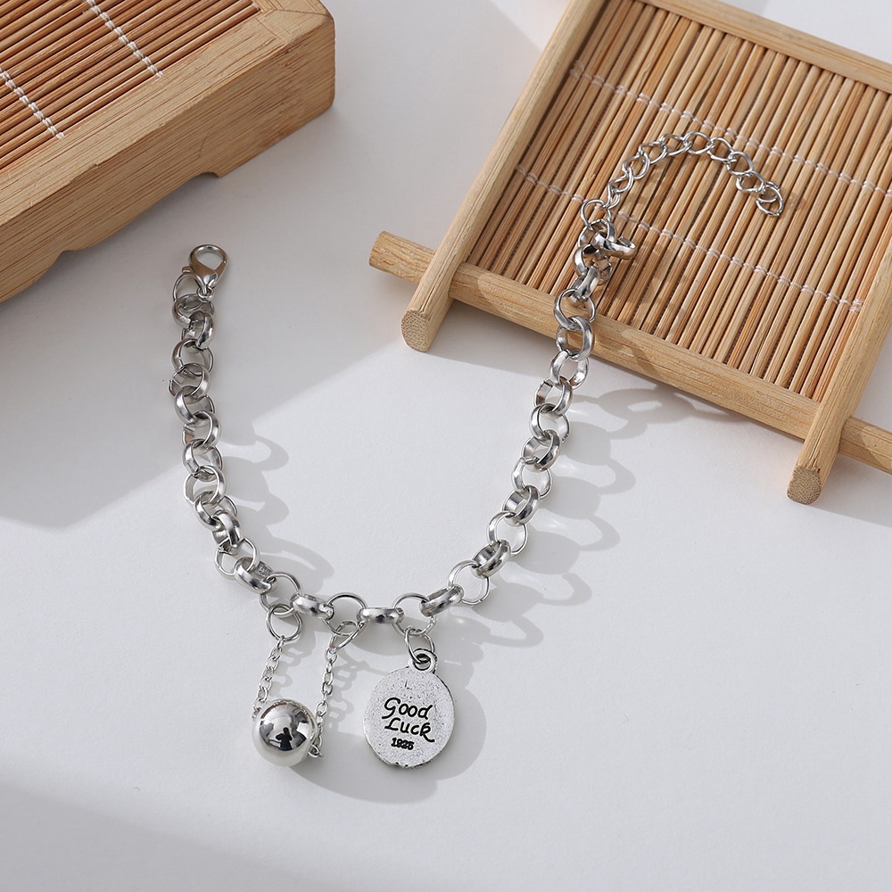 Vòng Đeo Tay Hai Tầng Màu Bạc Thời Trang Cổ Điển Dành Cho Nữ