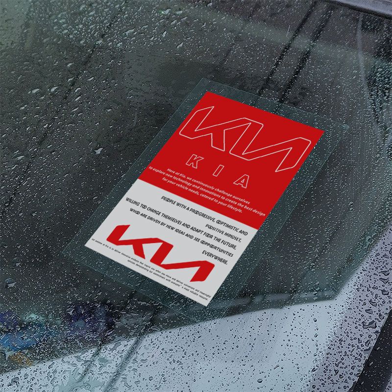 Miếng Dán Tĩnh Điện Trang Trí Kính Chắn Gió Xe Hơi KIA Morning Seltos K3 Carens Forte Cerato Soluto Forte Sportage Picanto RIO Carnival