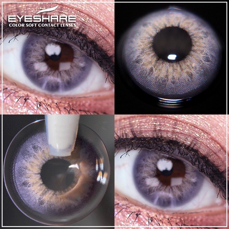 Bộ 2 kính áp tròng EYESHARE có màu thời trang cao cấp tiện dụng