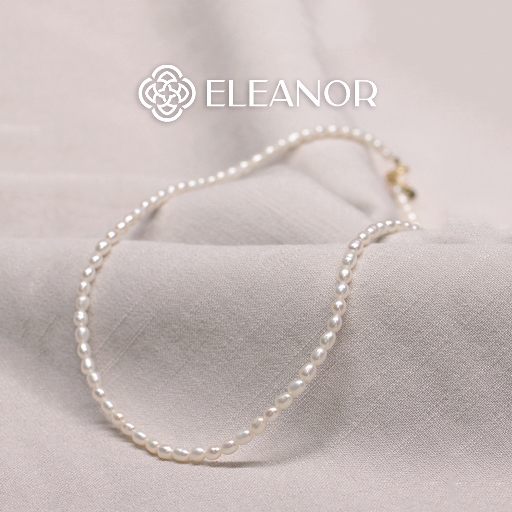 Dây chuyền nữ ngọc trai nhân tạo Eleanor Accessories dạng chuỗi hạt phụ kiện trang sức basic sang trọng