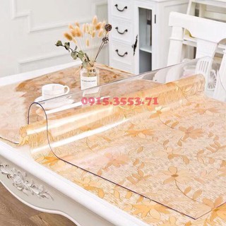 HCM-Nhựa dẻo PVC( 60cm x 1.4m) trải bàn trong suốt | Tấm nhựa lót sàn | PVC dẻo trải sàn | Tấm nhựa trong suốt