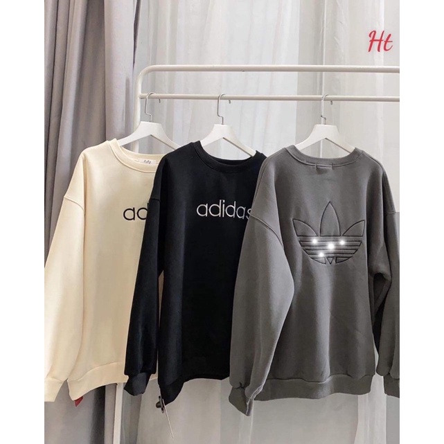 Áo swearter nỉ cotton 3 lá đát 2 mặt H2A