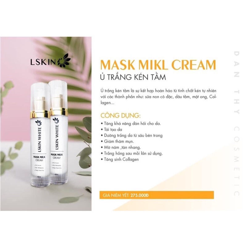 { TRỢ GIÁ} Ủ kén tằm LSKIN, BaBy face milk giúp trắng, mềm da danthy Khenh_beauty