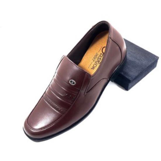 [Hạ Giá] Giày da bò tăng chiều cao 6cm cho nam giới . Mẫu giày trung niên giúp các chú các bác tăng chiêu cao đáng kể