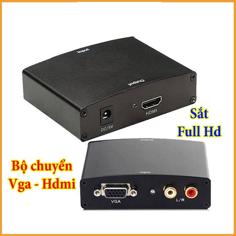 Bộ chuyển đổi VGA sang HDMI Box VGA to HDMI