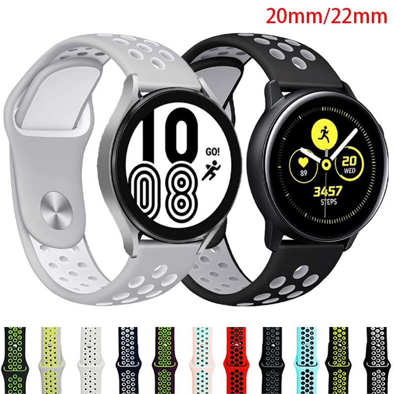 Dây silicone Thay Thế Cho ĐồNg Hồ Đeo Tay Thông Minh samsung galaxy watch 4 40mm / classic 46mm 42mm 4 44mm 40mm