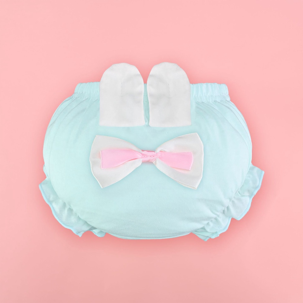 Quần lót tam giác Lucky Big Cat bằng vải cotton gắn nơ đáng yêu cho bé gái