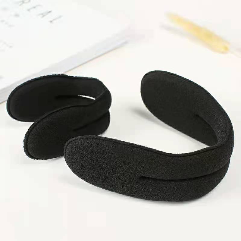 Dây Cột Tóc Bằng Xốp Màu Đen Đơn Giản Phong Cách Hàn Quốc