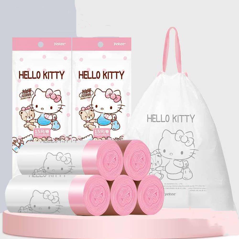 Túi Đựng Rác Dùng Một Lần Họa Tiết Mèo Kitty Dễ Thương Bắt Mắt