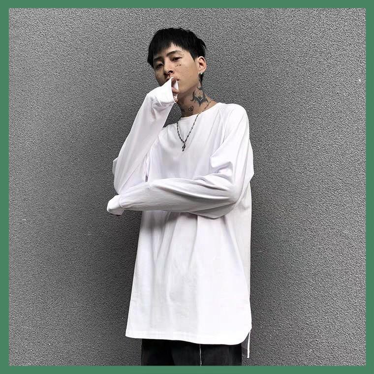 Áo Thun Trơn Dài Tay Xỏ Ngón Long Sleeve Tee Unisex - La mode | BigBuy360 - bigbuy360.vn