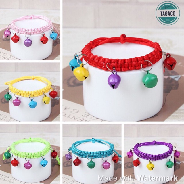 RẺ VÔ ĐỊCH - VÒNG CỔ NHIỀU CHUÔNG CHO CHÓ MÈO XINH - ZIPPOPETSHOP