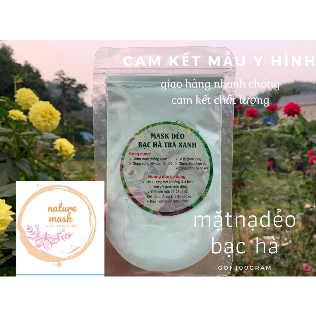 mặt nạ dẻo bạc hà 100gram sản phẩm hanmade