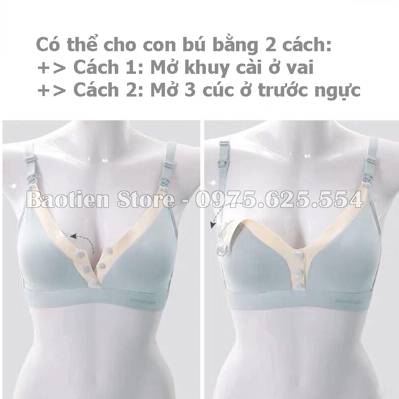 Áo Ngực Bầu| ÁO LÓT CHO CON BÚ| Sau Sinh| Size Lớn| Chống Chảy Xệ| Không Gọng| Đệm Mút Mỏng AN17