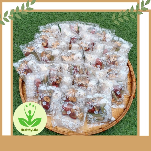 Trà sâm bí đao hạt chia giải nhiệt( sâm túi lọc+ táo đỏ+bí đao+hạt chia+ lá nếp)
