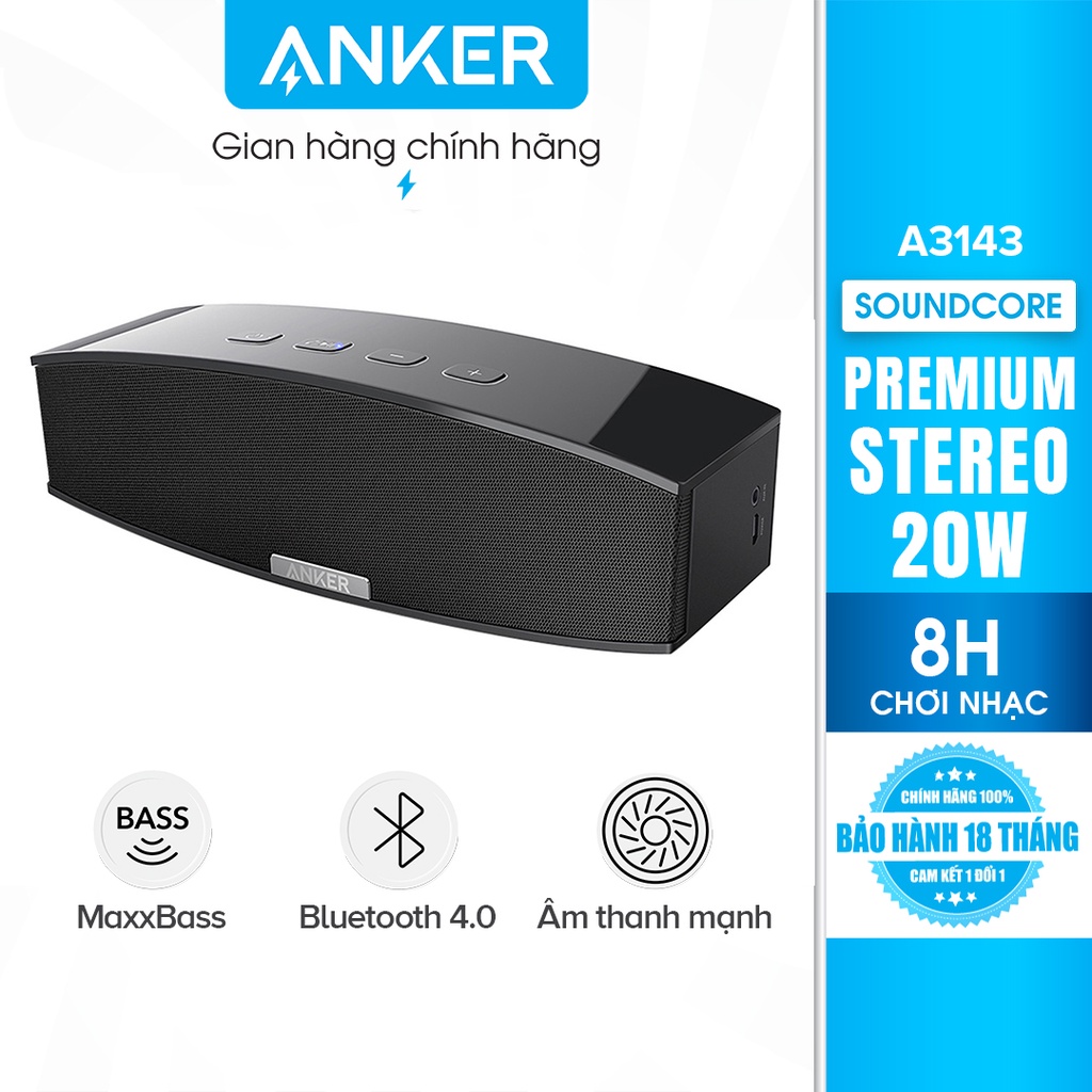 [Mã ELHACE giảm 4% đơn 300K] Loa bluetooth cao cấp ANKER Stereo Premium - A3143