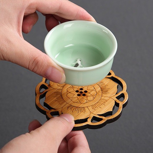 Đế Lót Ly - Tấm Lót Cốc - Gỗ Tự Nhiêng Chống Cong Vênh