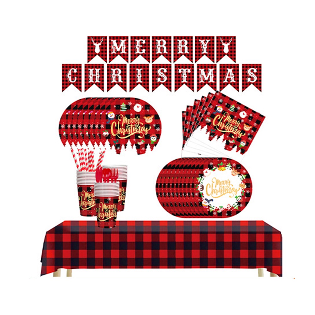 Bộ Cốc Giấy Dùng Một Lần Chủ Đề Giáng Sinh Mới