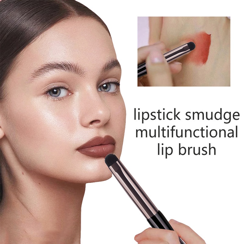Cọ Trang Điểm Môi Lông Nylon Mềm Tay Cầm Bằng Nhôm