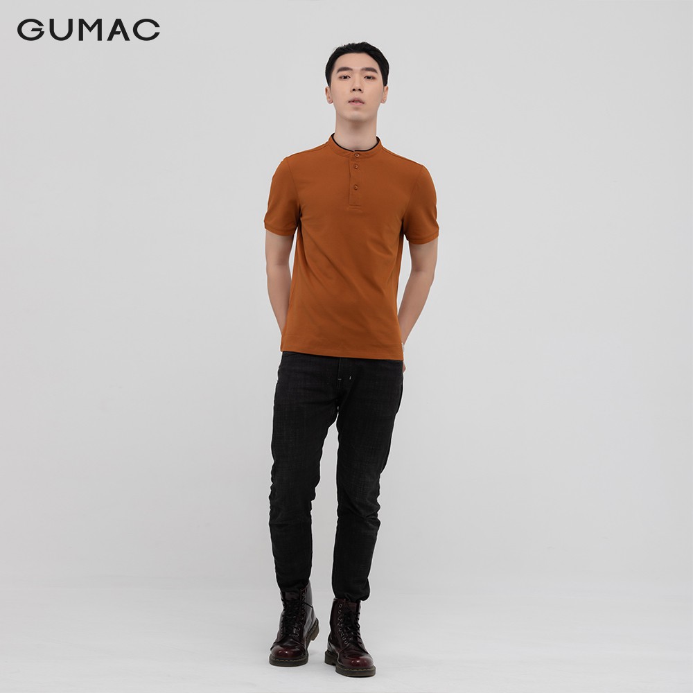 Áo thun polo nam cổ trụ GUMAC đủ màu, đủ size, trẻ trung ATNB1187