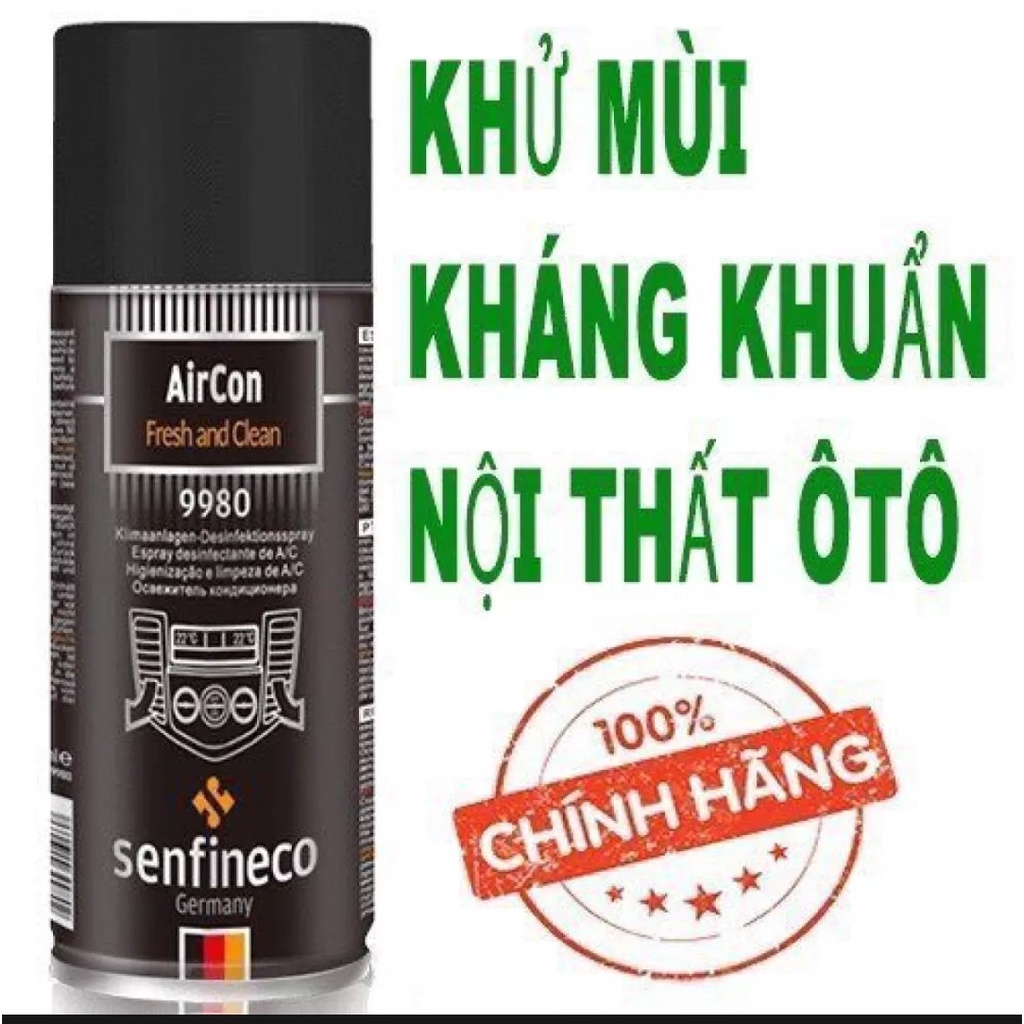 Vệ Sinh Và Khử Mùi Dàn Lạnh - Senfineco AirCon Fresh And Clean 9980 [200ML]