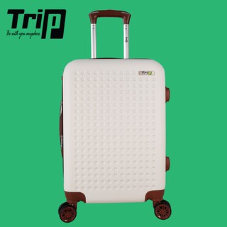 Vali nhựa trip p803a - size 60cm - màu trắng