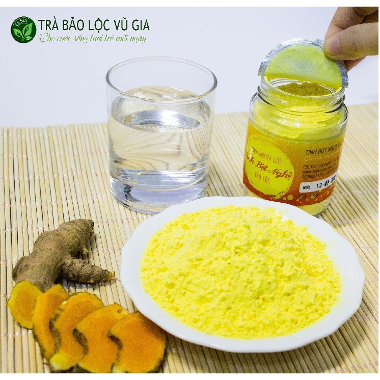 Tinh Bột Nghệ Viên Nguyên Chất VG Farm 100g + Tặng Bộ Đắp Mặt - Đã được kiểm nghiệm y tế