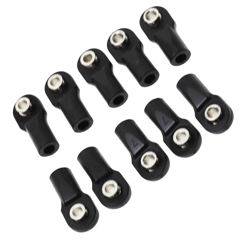 Set 10 khớp nối M4 bằng nhựa cho xe điều khiển từ xa Axial SCx10 II 90046 TRAxAS TRx4/B 1/10