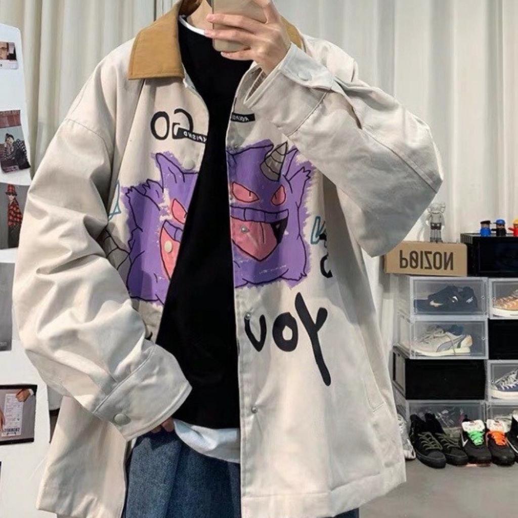 Áo khoác kaki sơ mi unisex form rộng AKK07 YOURS LECHAU jacket nam nữ streetstyle ulzzang hottrend rẻ đẹp thời trang