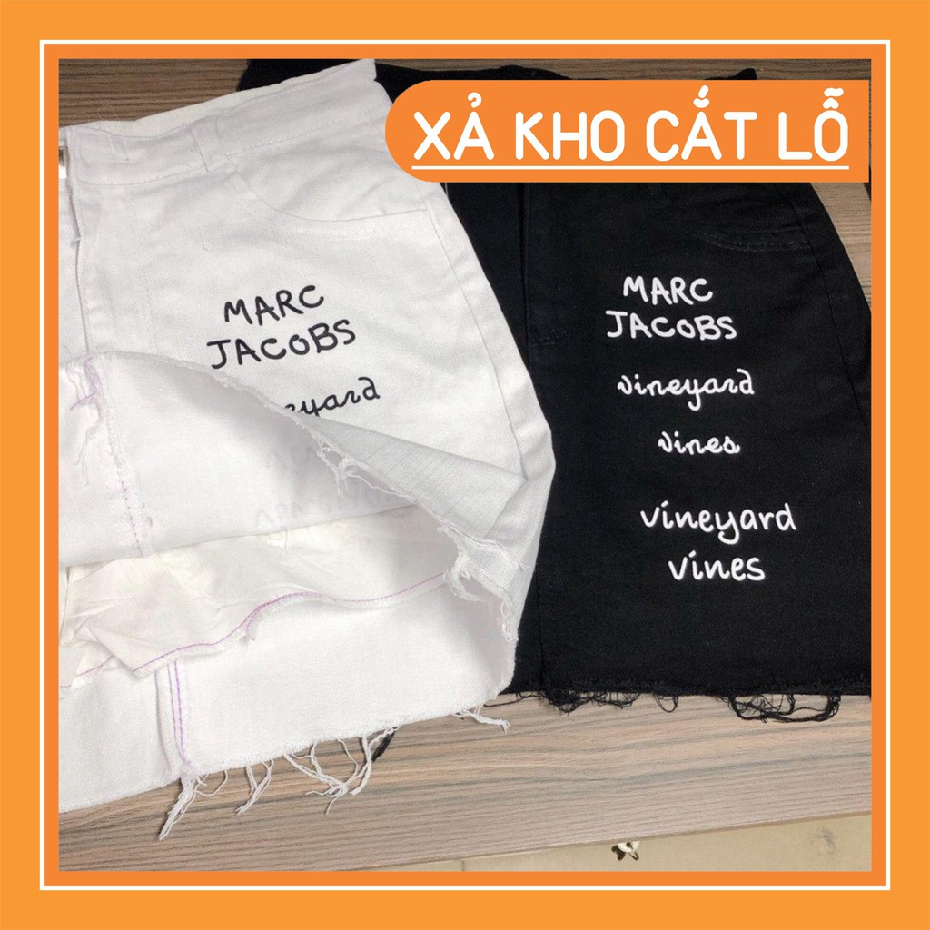 Dọn kho 12C35B1 Chân váy kaki tua rua in chữ 3 size SML Dọn kho