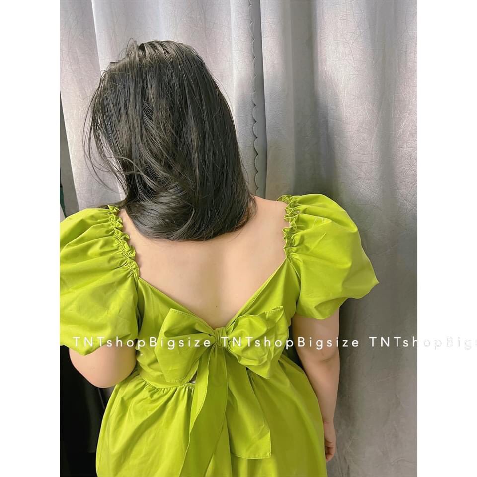 ĐẦM BABYDOLL NƠ XẾP NGỰC [ TNT SHOP BIGSIZE 60kg 90kg ] | BigBuy360 - bigbuy360.vn