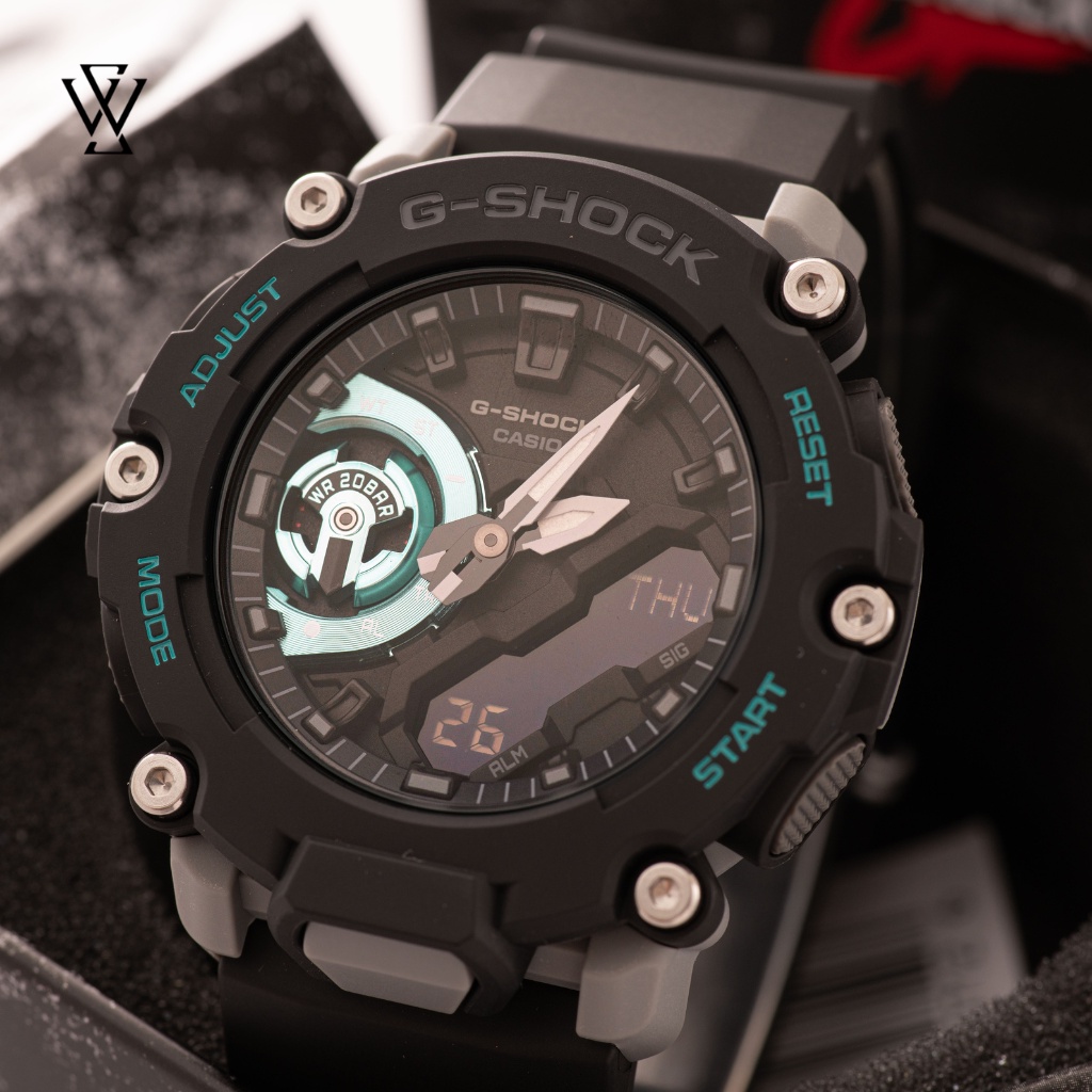 Đồng Hồ Quartz Nam Casio G-Shock WATCHSTORE GA-2200M-1ADR, Mặt Kính Khoáng 47mm, Dây Cao Su, Vỏ Nhựa Cao Cấp