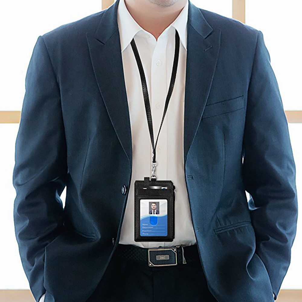 Bao đựng thẻ Id chống trộm chống nước đa năng có dây đeo cổ tiện lợi