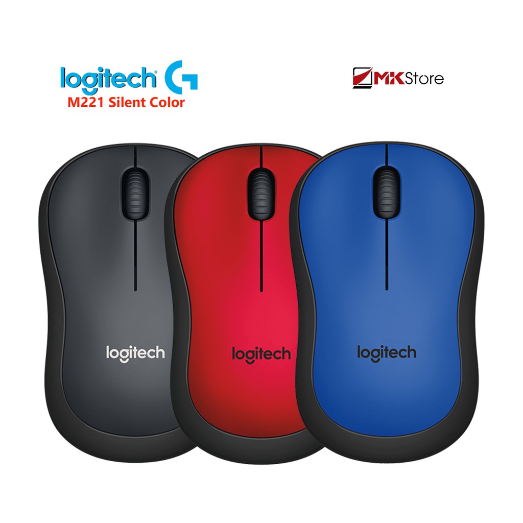 Chuột không dây Logitech M221 Silent Color