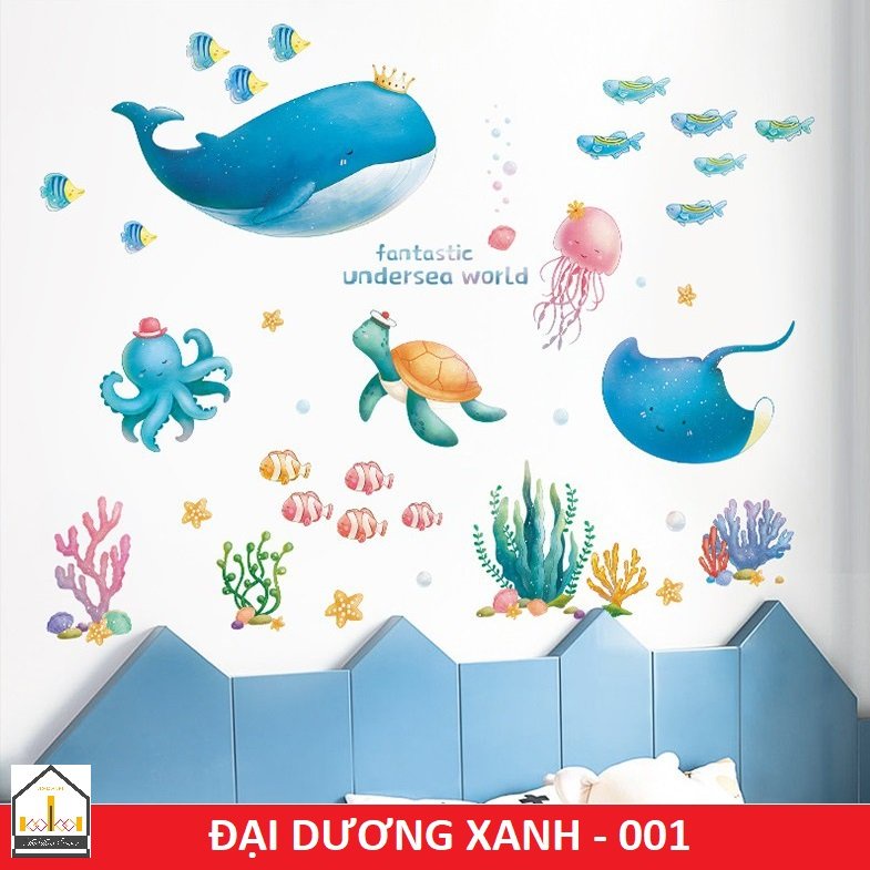Decal dán tường THẾ GIỚI ĐẠI DƯƠNG ( MS_003 )