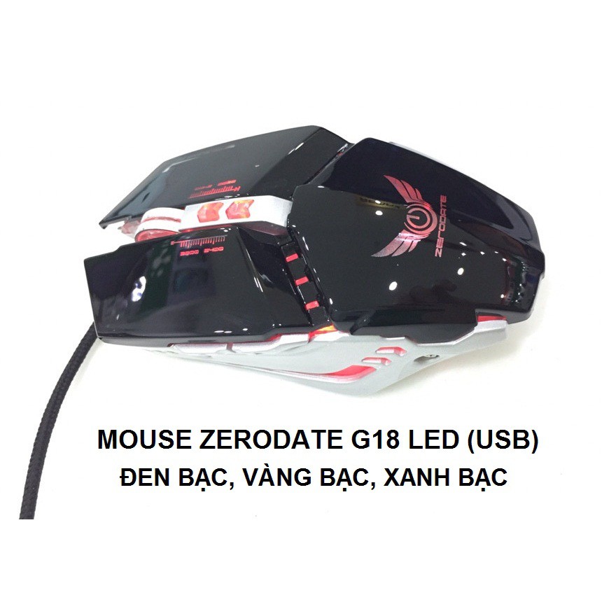 Mouse ZERODATE G18 LED (USB)