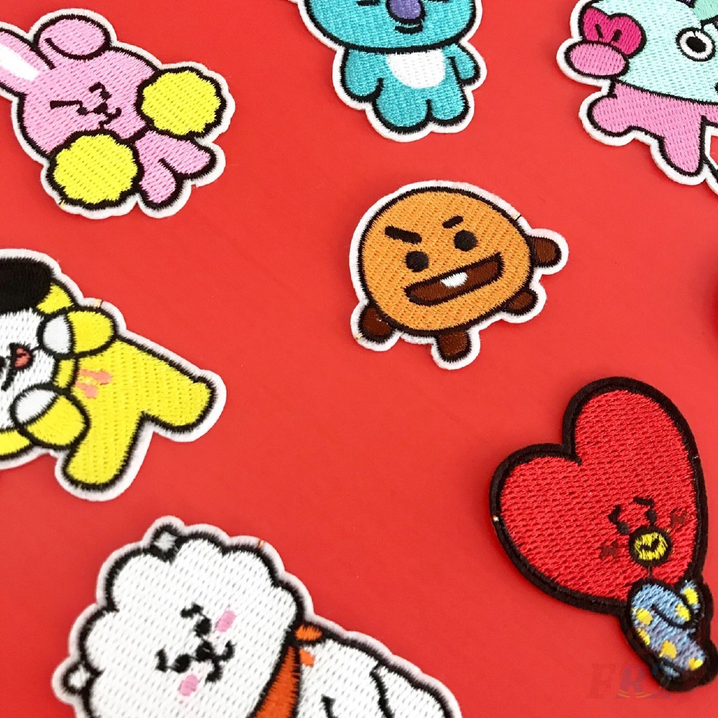 1 Sticker Ủi Thêu Hình Bts Bt21