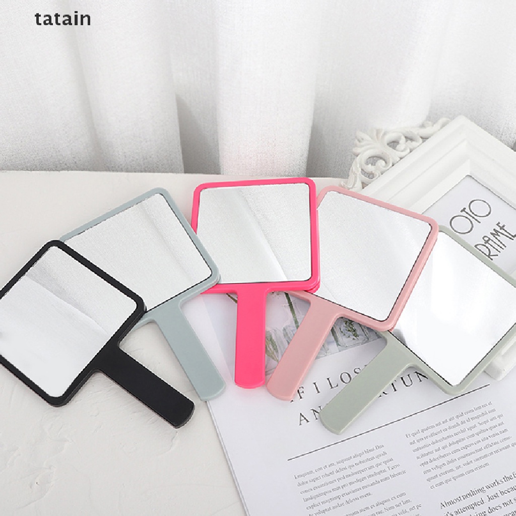 [Hàng mới về] Gương trang điểm cầm tay hình vuông có tay cầm CVX