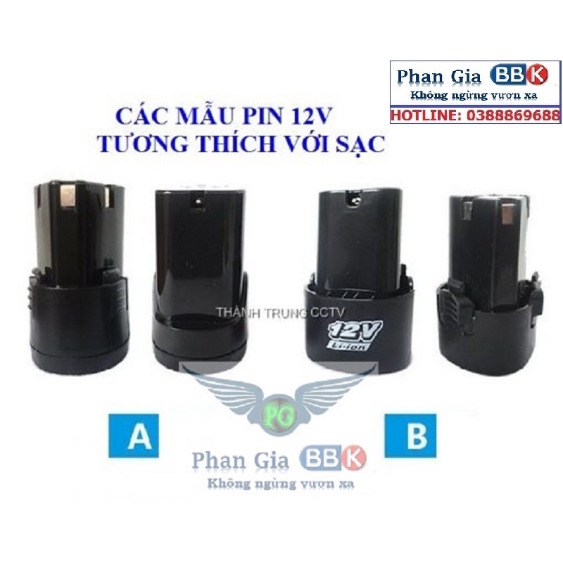 Sạc khoan pin 12V dùng cho máy khoan pin bắt vít 12V