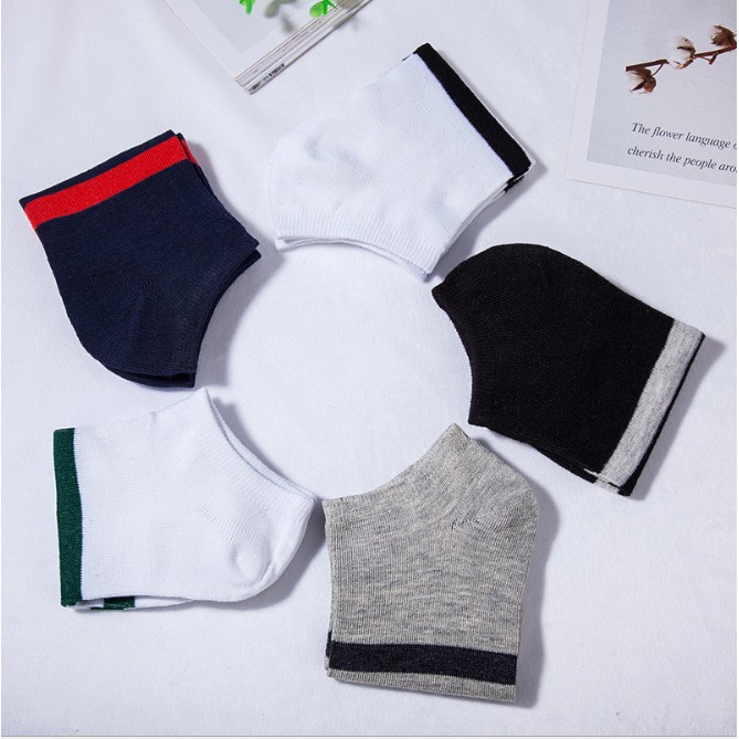 Set 10 đôi Tất, Vớ kẻ nam Hàn Quốc