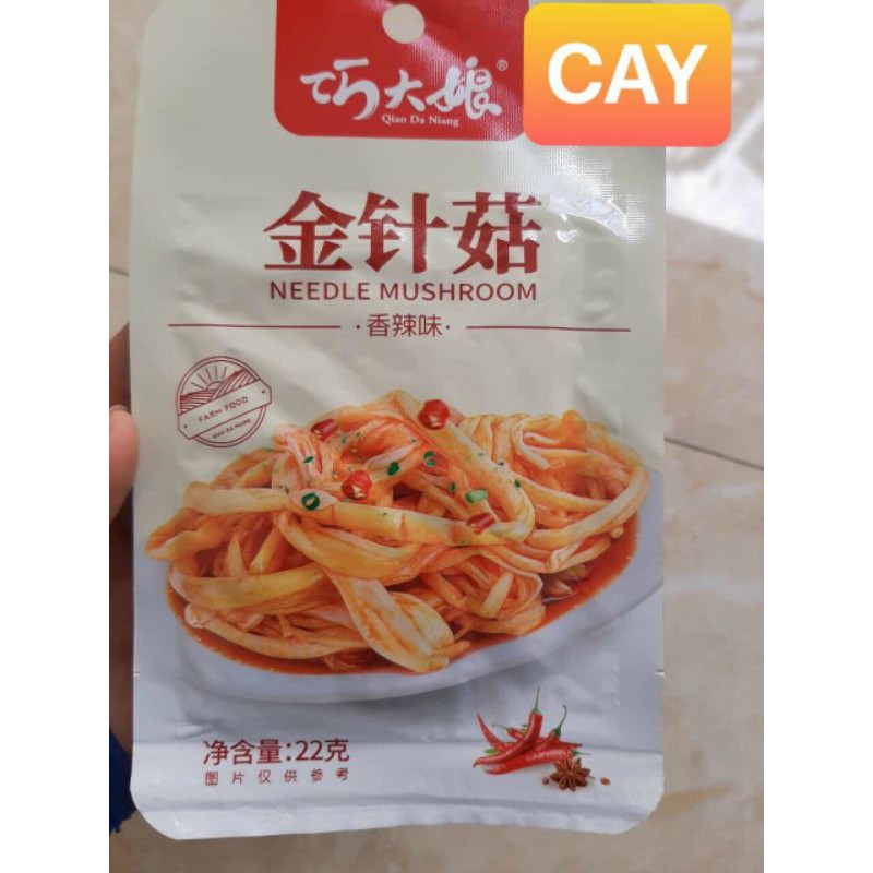 NẤM KIM CHÂM SỐT CAY 22gr &amp; CHUA CAY 20gr